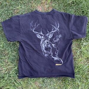 ♦️5/$15♦️ Buck Wear | Smoke ‘Em Deer Bullet Black Tee